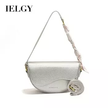 IELGY Сумочка нишевого дизайна, стильная и простая платиновая сумка, универсальная сумка через плечо. розовый