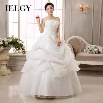 IELGY Топ свадебная женская юбка модное корейское кружево тонкое повседневное платье больших размеров белое S белый