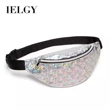 IELGY универсальная крутая сумка через плечо на одно плечо, нагрудная сумка с блестками, повседневная женская поясная сумка, модная черная сумка с битым стеклом фиолетовый