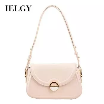 IELGY Универсальная модная сумка на плечо подмышками, высококачественная сумка-багет нишевого дизайна белый