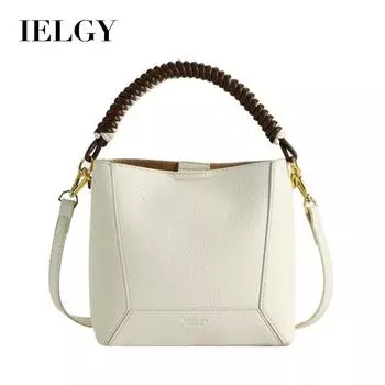 IELGY Универсальная нишевая портативная сумка через плечо через плечо бежевый