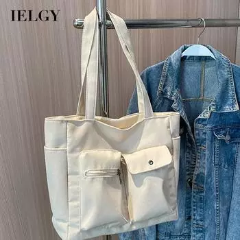 IELGY Универсальная повседневная сумка через плечо с несколькими карманами для женщин бежевый