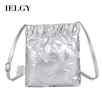 IELGY Универсальная сумка-мессенджер для мобильного телефона, небольшая квадратная сумка, женская маленькая сумка через плечо из искусственной кожи с буквами бежевый