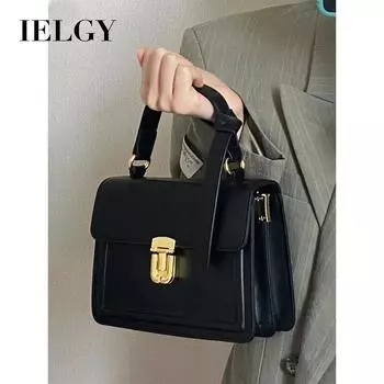 IELGY Универсальная сумка-мессенджер, модная портативная маленькая квадратная сумка в стиле ретро, сумка через плечо с нишевой текстурой. кофейный