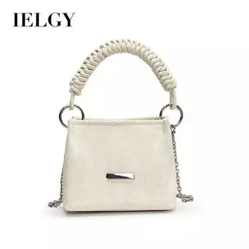 IELGY Универсальная сумка-мессенджер с цепочкой, модная сверхпожарная переносная сумка-ведро чёрный