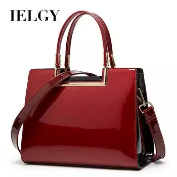 IELGY Универсальная сумка на одно плечо с мягкой ручкой. Простая женская сумка. Стильная черная портативная сумка на молнии. красный