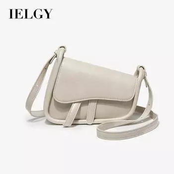 IELGY универсальная женская сумка-мессенджер во французском нише, модная сумка через плечо подмышки высокого класса, простая седельная сумка чёрный