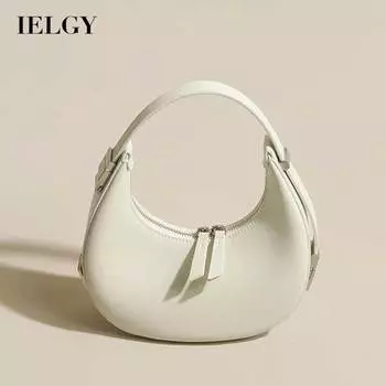 IELGY Универсальная женская сумка на одно плечо с французским нишевым дизайном и темным ветром в форме полумесяца чёрный