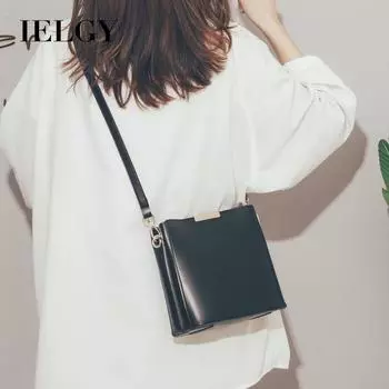 IELGY Высококачественная французская сумка-ведро в иностранном стиле, модная, простая и универсальная женская сумка-мессенджер красный