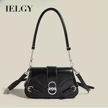 IELGY Высококачественная сумка-мессенджер на подмышку, ретро-сумка с застежкой-молнией и клапаном розовый