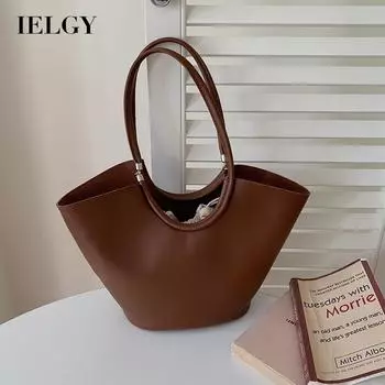 IELGY Высококачественная вместительная сумка через плечо для женщин в стиле модных поездок на работу чёрный