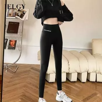 IELGY Взрывоопасные леггинсы из кожи акулы, женские тонкие брюки Барби, брюки Nine Points Yoga Shark