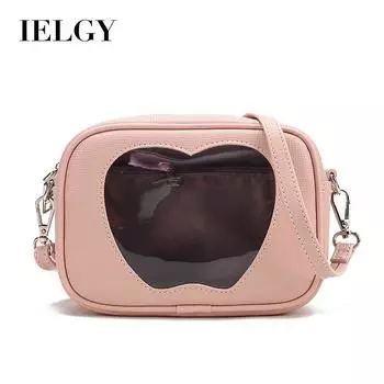IELGY Women s Pink Large Capacity Shoulder Crossbody Bag бежевый