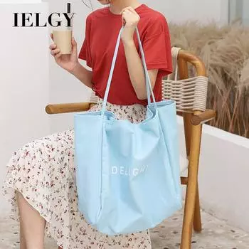 IELGY Японская повседневная сумка с алфавитом, модная холщовая сумка с принтом знаменитостей, простая женская сумка на плечо Mori, литературная сумка жёлтый