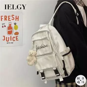 IELGY Японский Harajuku темный школьный рюкзак для девочек в корейском стиле в стиле Гонконга, ретро-рюкзак для инструментов, повседневный рюкзак для мужчин чёрный