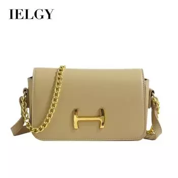 IELGY Женская белая модная сумка на цепочке, универсальная сумка через плечо, можно использовать как сумку-мессенджер для поездок на работу чёрный