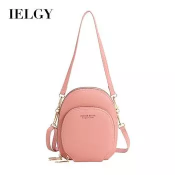 IELGY Женская длинная многофункциональная диагональная мини-сумка для мобильного телефона большой вместимости красный