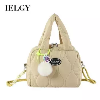 IELGY Женская хлопчатобумажная одежда, вместительная сумка на руку для поездок на работу, универсальная модная сумка-мессенджер на одно плечо в стиле ретро коричневый