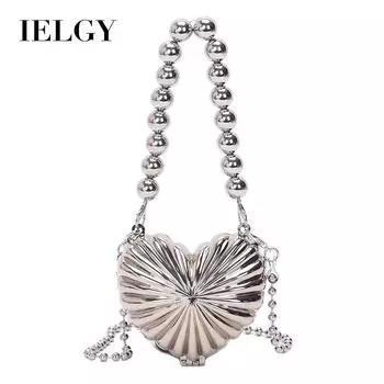 IELGY Женская индивидуальная и креативная мини-сумка-мессенджер, красный конверт с цепочкой и ракушкой в иностранном стиле.