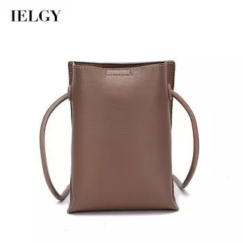 IELGY Женская корейская версия вертикальной мини-диагональной сумки для мобильного телефона коричневый