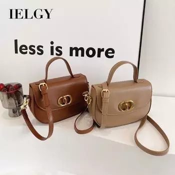 IELGY Женская маленькая квадратная сумка, портативная сумка через плечо с косым пролетом белый