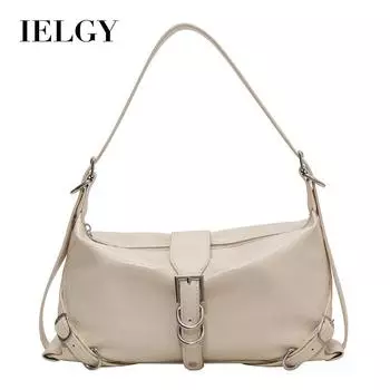 IELGY Женская модная фактурная сумка через плечо с возможностью скрещивания подмышек бежевый
