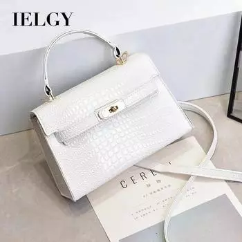 IELGY Женская модная повседневная сумка через плечо, универсальная, простая и легкая сумка большой вместимости. чёрный