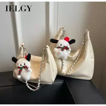 IELGY Женская модная пригородная сумка-тоут, универсальная повседневная сумка подмышки большой вместимости, может быть посыльным, украшение на цепочке