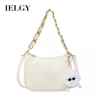 IELGY Женская модная сумка-цепочка на подмышку, розовая сумка-мессенджер через плечо чёрный