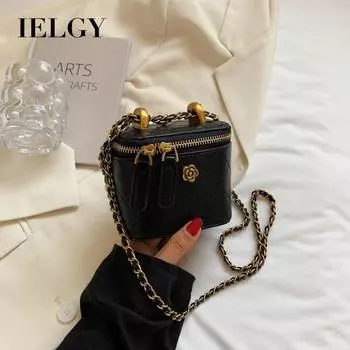 IELGY Женская модная сумка через плечо с бриллиантовой цепочкой белый