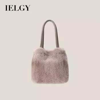 IELGY Женская плюшевая сумка, модная переносная сумка-ведро