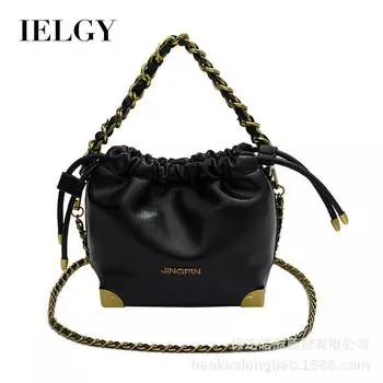 IELGY Женская популярная белая сумка через плечо с цепочкой, сумка-ведро Pump белый