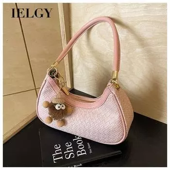 IELGY женская ручная сумка подмышки, высококачественная нишевая модная универсальная сумка через плечо в иностранном стиле бежевый