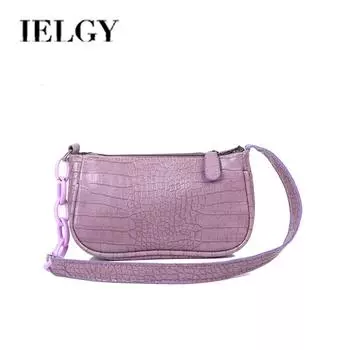 IELGY Женская сумка через плечо Модная однотонная акриловая универсальная сетчатая красная женская сумка чёрный