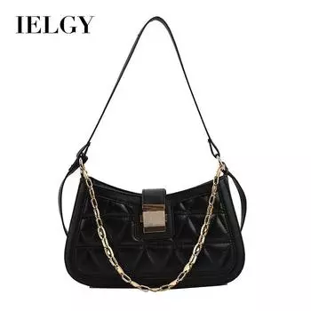 IELGY Женская сумка через плечо с бриллиантовым темпераментом, корейская версия повседневной сумки-мессенджера с цепочкой, простая простая сумка под мышкой