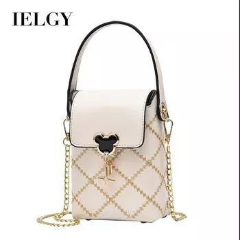 IELGY Женская сумка для мобильного телефона, вертикальная мини-цепочка, простая и модная сумка-мессенджер.