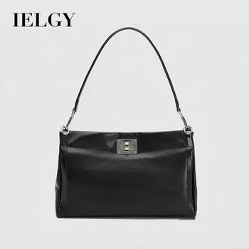 IELGY Женская сумка-мессенджер, модная женская сумка для поездок на работу, вместительная универсальная сумка через плечо. чёрный