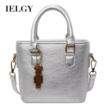 IELGY Женская сумка-мессенджер, универсальный нишевый дизайн, популярная простая портативная сумка-ведро бежевый