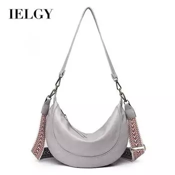 IELGY Женская сумка-мессенджер в стиле нишевого полумесяца, сумка-мессенджер через плечо в стиле ретро коричневый