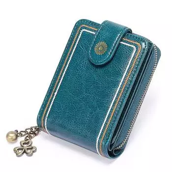 IELGY Женская сумка на молнии из натуральной кожи повседневная модная визитница из воловьей кожи квадратная черная универсальная