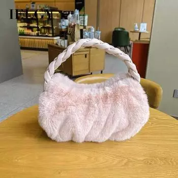 IELGY Женская сумка-облако нишевого дизайна, сумка Mao Mao, универсальная фактурная сумка белый