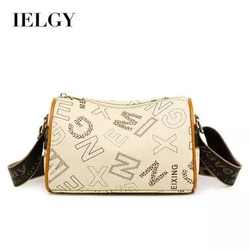 IELGY Женская сумка-подушка через плечо большой вместимости коричневый