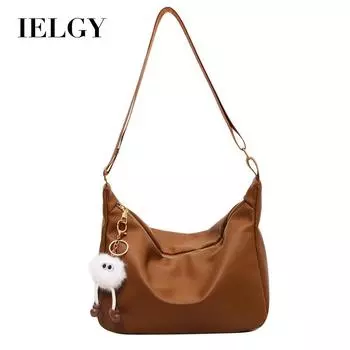 IELGY Женская сумка-подушка через плечо с широким ремешком
