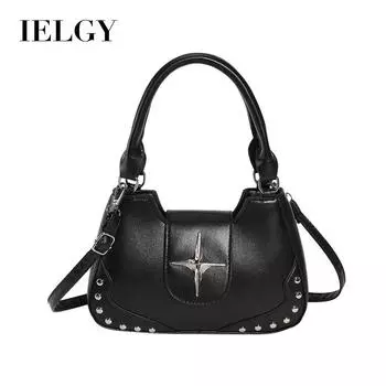 IELGY Женская сумка-портфель, простая и универсальная, небольшая квадратная сумка через плечо белый