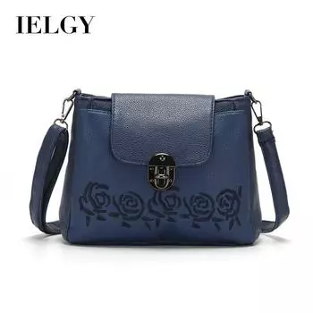 IELGY женская сумка с вышивкой, подарочная рабочая сумка-мессенджер, большая вместительная красная портативная корейская версия из искусственной кожи красный