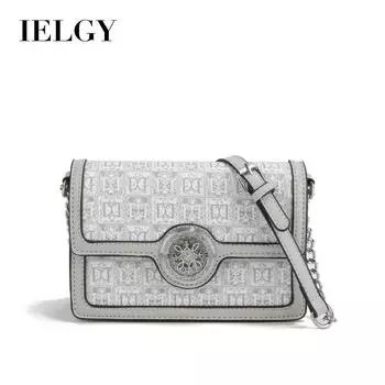 IELGY Женская универсальная небольшая квадратная сумка, которую можно носить на одном плече или по диагонали. серый