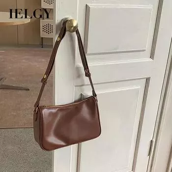 IELGY Женская высококачественная мягкая сумка подмышками, модная универсальная сумка-мессенджер