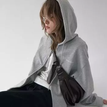 IELGY Женские черные ленивые повседневные сложенные туфли из мягкой кожи с воском и шнуровкой на одно плечо Круассан чёрный