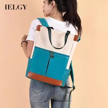 IELGY Женский деловой рюкзак для компьютера большой емкости из ткани Оксфорд зелёный