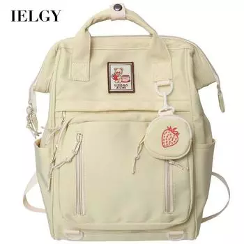 IELGY женский дорожный рюкзак большой вместимости в корейском стиле для кампуса чёрный